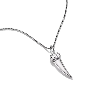 Thomas Sabo Silver Necklace with Oxidised Tooth Pendant