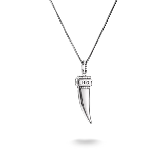 Thomas Sabo Silver Necklace with Oxidised Tooth Pendant