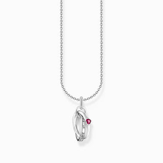 Thomas Sabo Silver Necklace with Together Ring Pendant