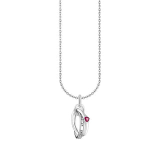 Thomas Sabo Silver Necklace with Together Ring Pendant