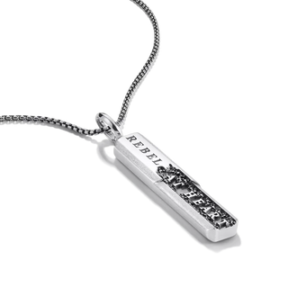 Thomas Sabo Silver Pendant Lettering Black Zirconia