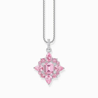 Thomas Sabo Silver Pendant with Pink Zirconia Stones