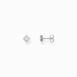 Thomas Sabo Silver Small Ear Studs Vintage with Zirconia