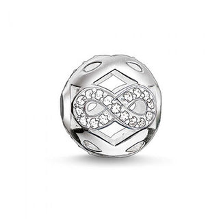 Thomas Sabo Silver White Cubic Zirconia Infinity Karma Bead