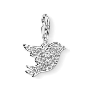 Thomas Sabo Silver Zirconia Bird Charm