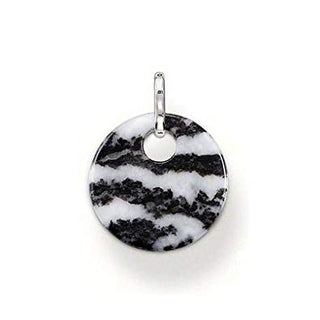 Small Zebra Black and White Pendant