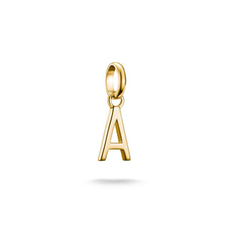 Thomas Sabo Sparkling 18k Gold Plated Letter A Connect Charm