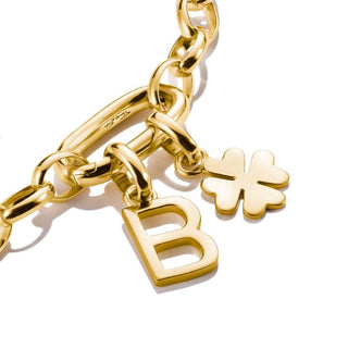 Thomas Sabo Sparkling 18k Gold Plated Letter B Connect Charm