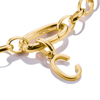 Thomas Sabo Sparkling 18k Gold Plated Letter C Connect Charm