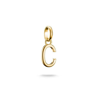 Thomas Sabo Sparkling 18k Gold Plated Letter C Connect Charm