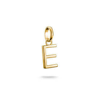 Thomas Sabo Sparkling 18k Gold Plated Letter E Connect Charm