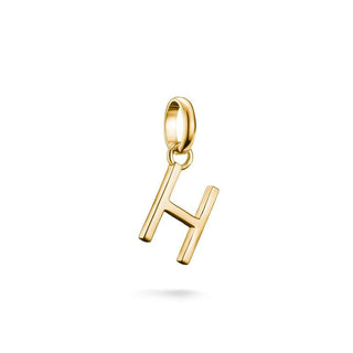 Thomas Sabo Sparkling 18k Gold Plated Letter H Connect Charm