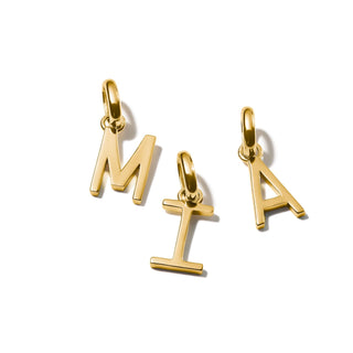 Thomas Sabo Sparkling 18k Gold Plated Letter I Connect Charm