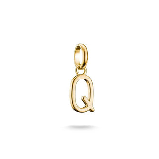 Thomas Sabo Sparkling 18k Gold Plated Letter Q Connect Charm