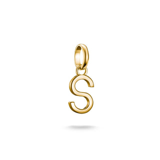 Thomas Sabo Sparkling 18k Gold Plated Letter S Connect Charm