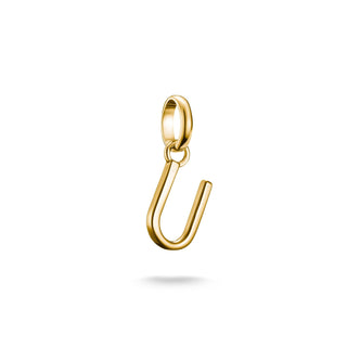 Thomas Sabo Sparkling 18k Gold Plated Letter U Connect Charm