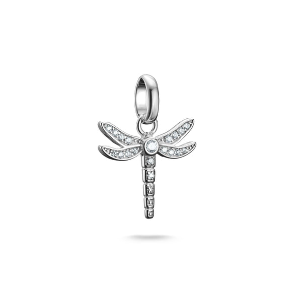 Thomas Sabo Sparkling Dragonfly Charm Pendant