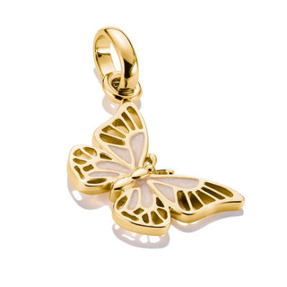 Thomas Sabo Sparkling Gold-Plated Butterfly Connect Charm