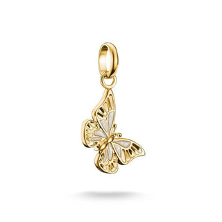 Thomas Sabo Sparkling Gold-Plated Butterfly Connect Charm