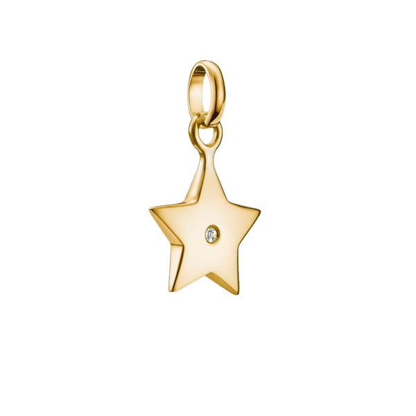 Thomas Sabo Sparkling Gold-Plated Star Charm