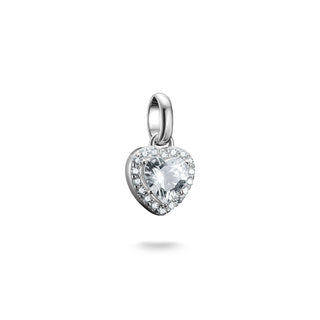 Thomas Sabo Sparkling Recycled Silver Heart Charm