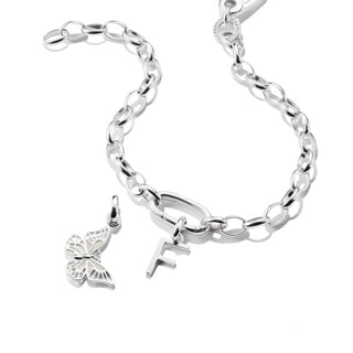 Thomas Sabo Sparkling Silver Letter F Connect Charm