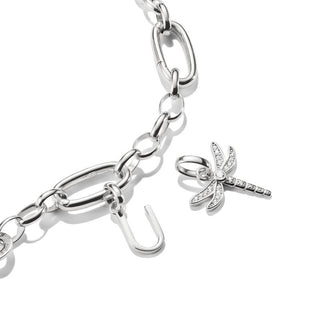 Thomas Sabo Sparkling Silver Letter U Connect Charm