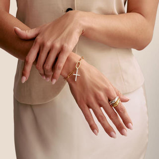 Thomas Sabo Sparkling Sterling Silver Cross Charm