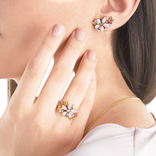 Thomas Sabo Sterling Gold Black Zirconia Ring