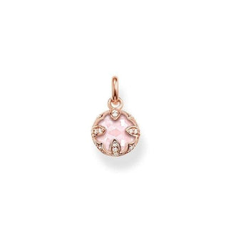 Sterling Pink Lotus Pendant