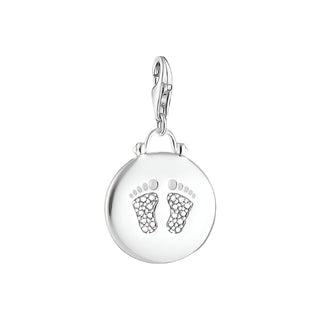 Thomas Sabo Sterling Silver Baby Footprint Disc Charm