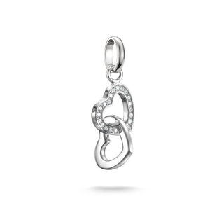 Thomas Sabo Sterling Silver Intertwined Hearts Connect Charm