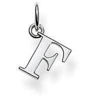 Thomas Sabo Sterling SilverÃ‚Â­ Letter F Pendant Charm