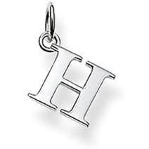 Sterling Silver Letter H Pendant Charm