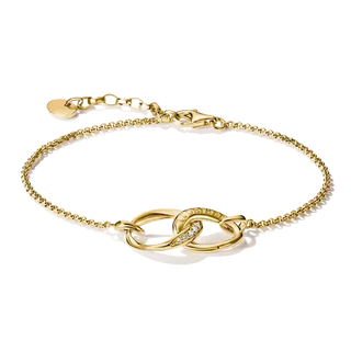 Thomas Sabo Together 18k Gold Plated Bracelet with White Zirconia