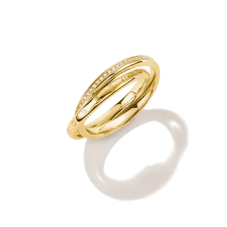 Thomas Sabo Together 18k Gold Plated Double Ring with White Zirconia