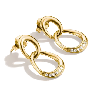 Thomas Sabo Together 18k Gold Plated Earrings with White Zirconia