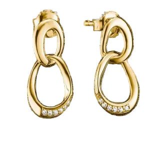 Thomas Sabo Together 18k Gold Plated Earrings with White Zirconia