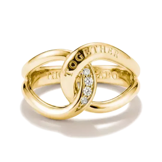 Thomas Sabo Together 18k Gold Plated Ring with White Zirconia