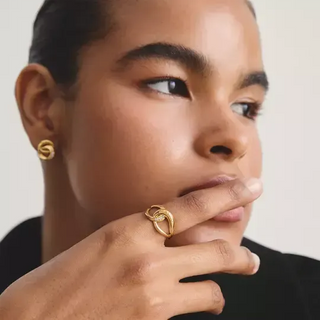 Thomas Sabo Together 18k Gold Plated Ring with White Zirconia