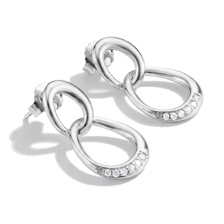 Thomas Sabo Together Sterling Silver Earrings with White Zirconia