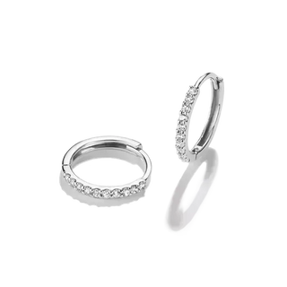 THOMAS SABO White Zirconia Hoop Earrings