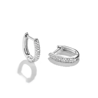 THOMAS SABO White Zirconia Hoop Earrings