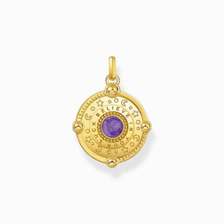 Thomas Sabo Yellow-Gold plated Pendant with Cold Enamel