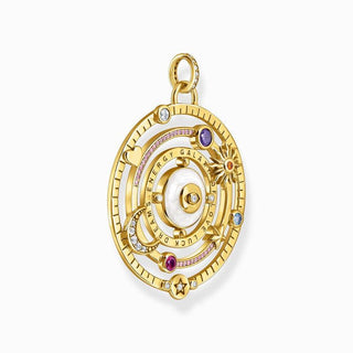 Thomas Sabo Yellow-Gold plated Pendant with Half-ball and Colourful Stones