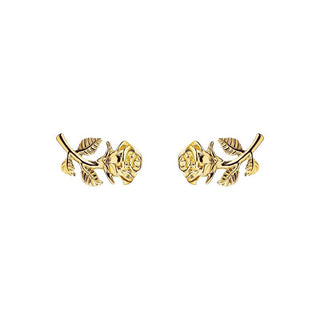 Thomsa Sabo Elegant Gold-Plated Rose Romance Ear Studs