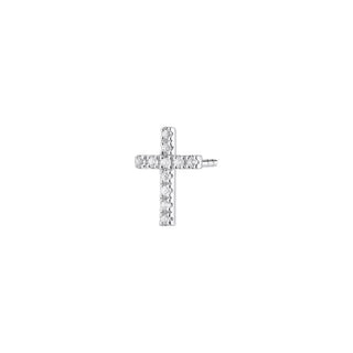 Thomsa Sabo Sparkling Sterling Silver Cross Single Ear Stud