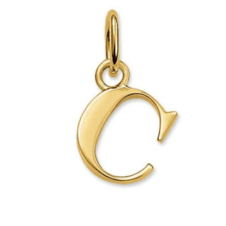 Gold Plated Letter C