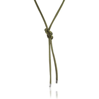 Green Silk Cord Necklace