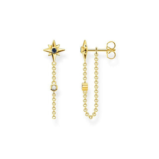 Thomas Sabo Earrings Royalty star stones gold